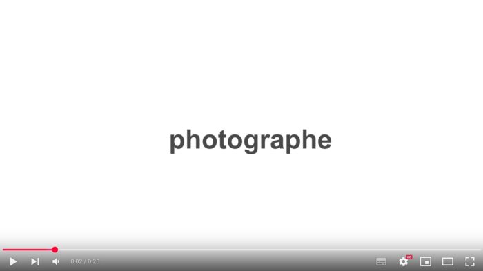 video photographe
